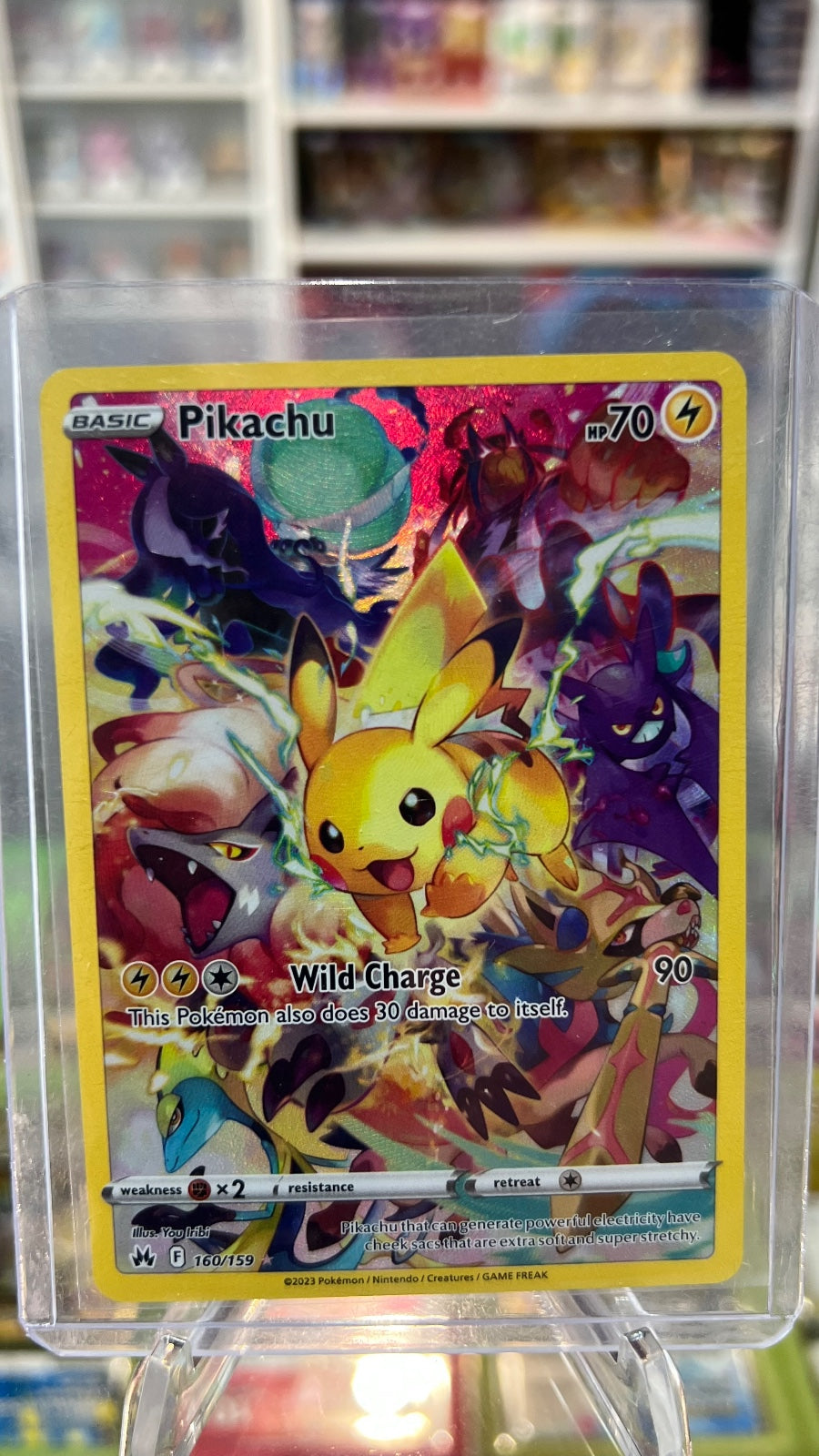 Pikachu Secret Holo Secret Rare SWSH: Crown Zenith 160/159 NM