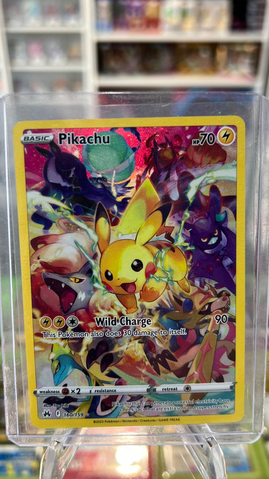 Pikachu Secret Holo Secret Rare SWSH: Crown Zenith 160/159 NM