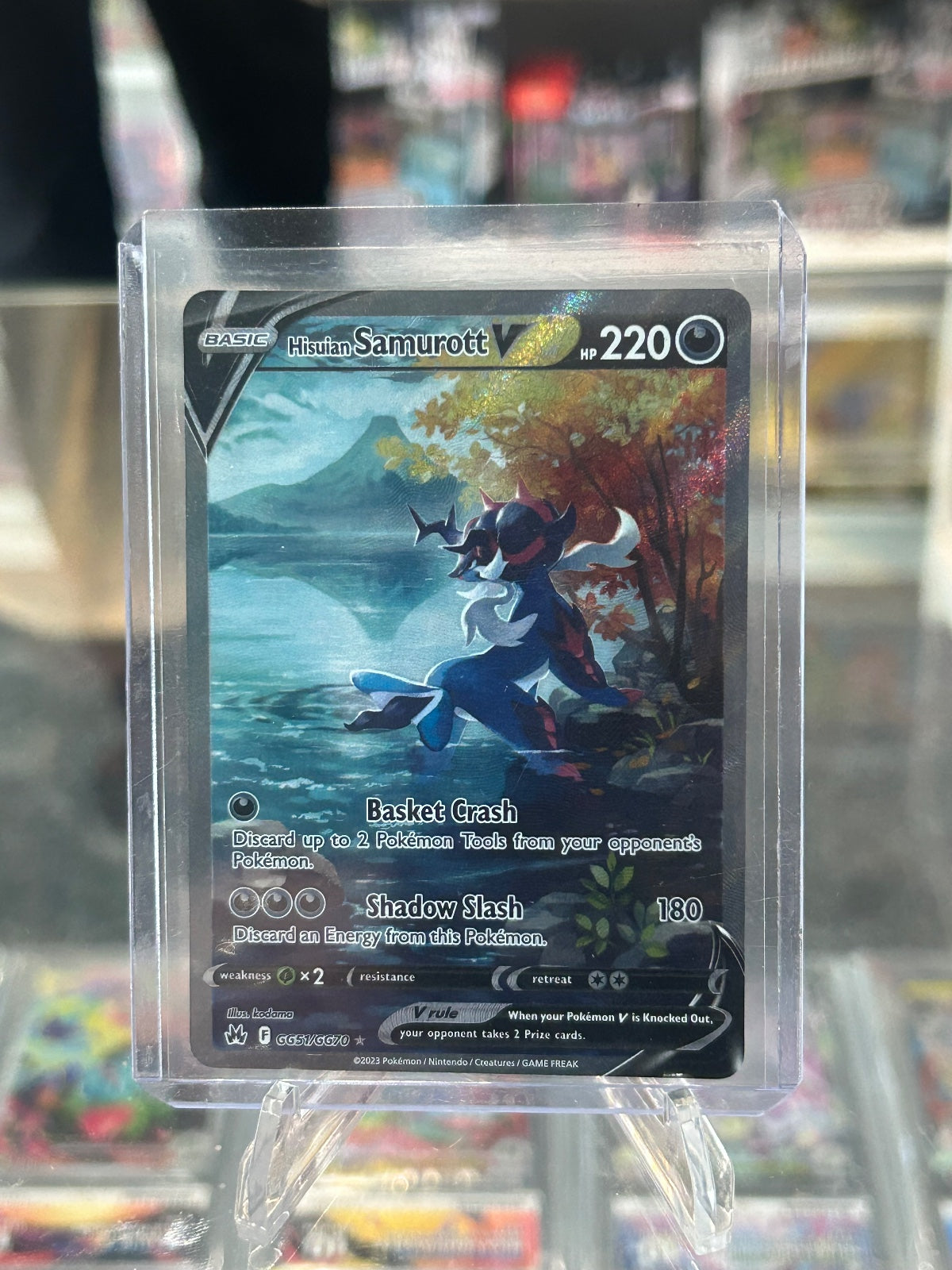Hisuian Samurott V Ultra Rare SWSH: Crown Zenith: Galarian Gallery GG51/GG70 NM