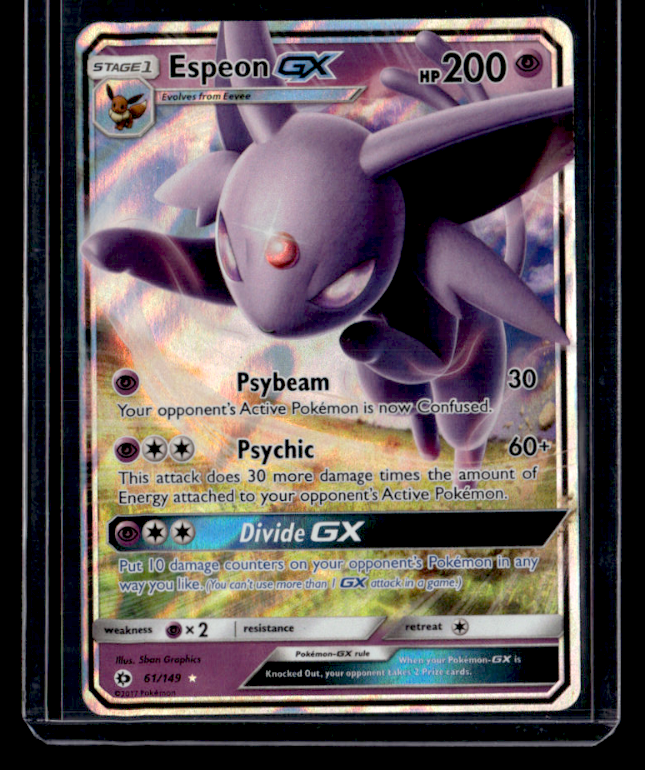 Espeon GX Holo Ultra Rare SM Base Set 61/149 NM