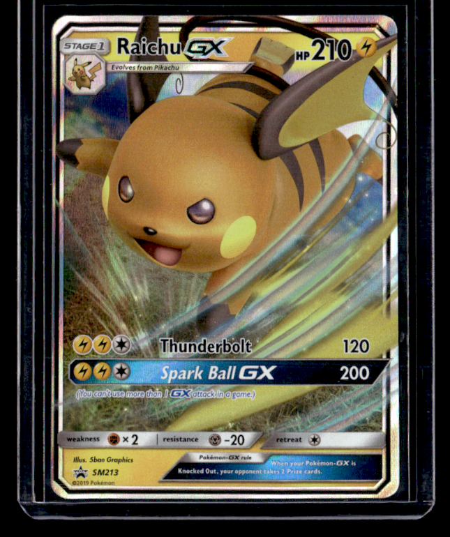 Raichu GX Holo Promo SM Promos SM213 NM