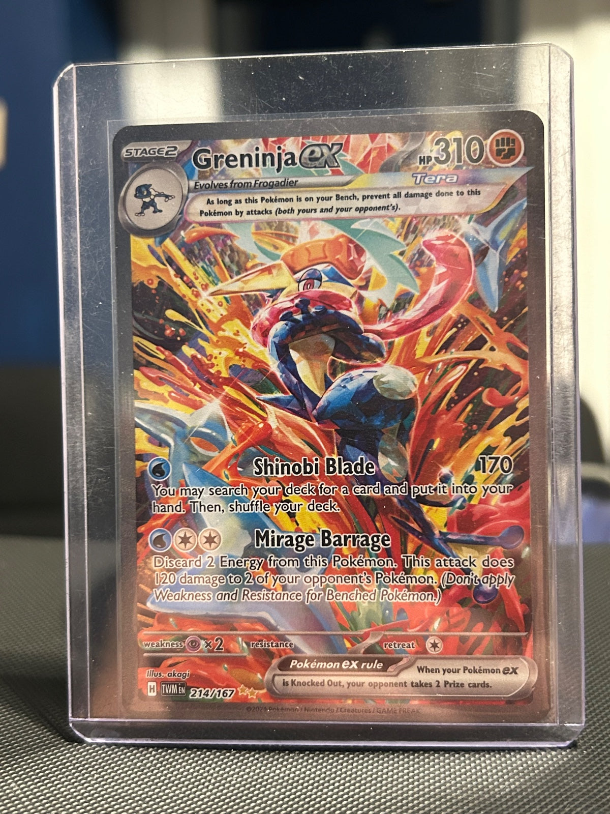 Greninja ex Holo Special Illustration Rare SV06: Twilight Masquerade 214/167 NM