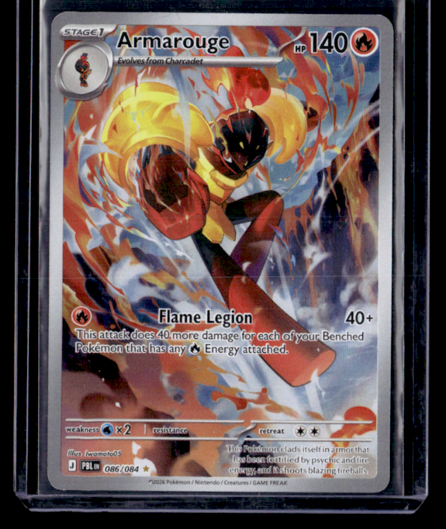 Armarouge Holo Illustration Rare ME05: Pitch Black 086/084 NM
