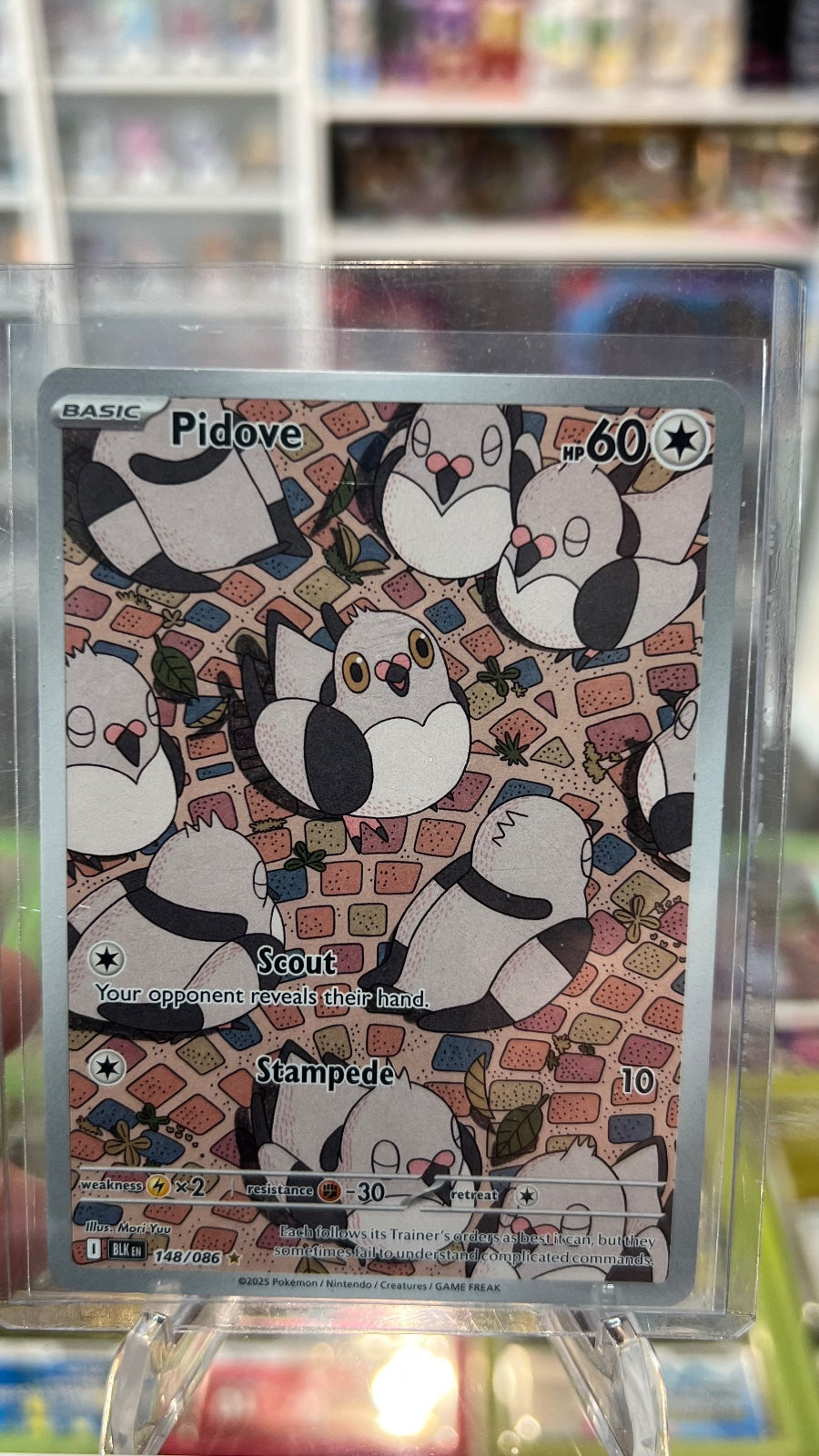 Pidove Holo Illustration Rare SV: Black Bolt 148/086 NM