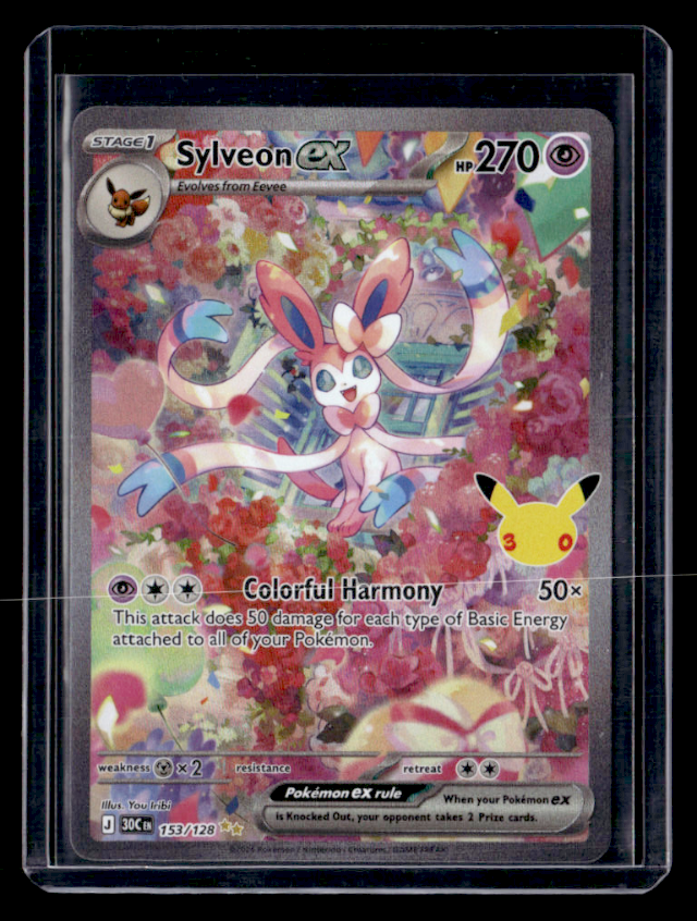 Sylveon ex Holo Special Illustration Rare ME 30th Celebration 153/128 NM