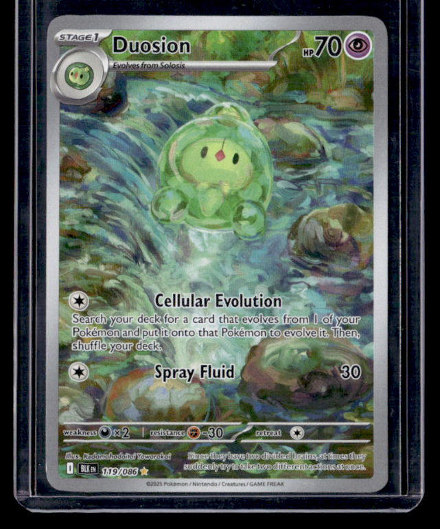 Duosion Holo Illustration Rare SV Black Bolt 119/086 NM