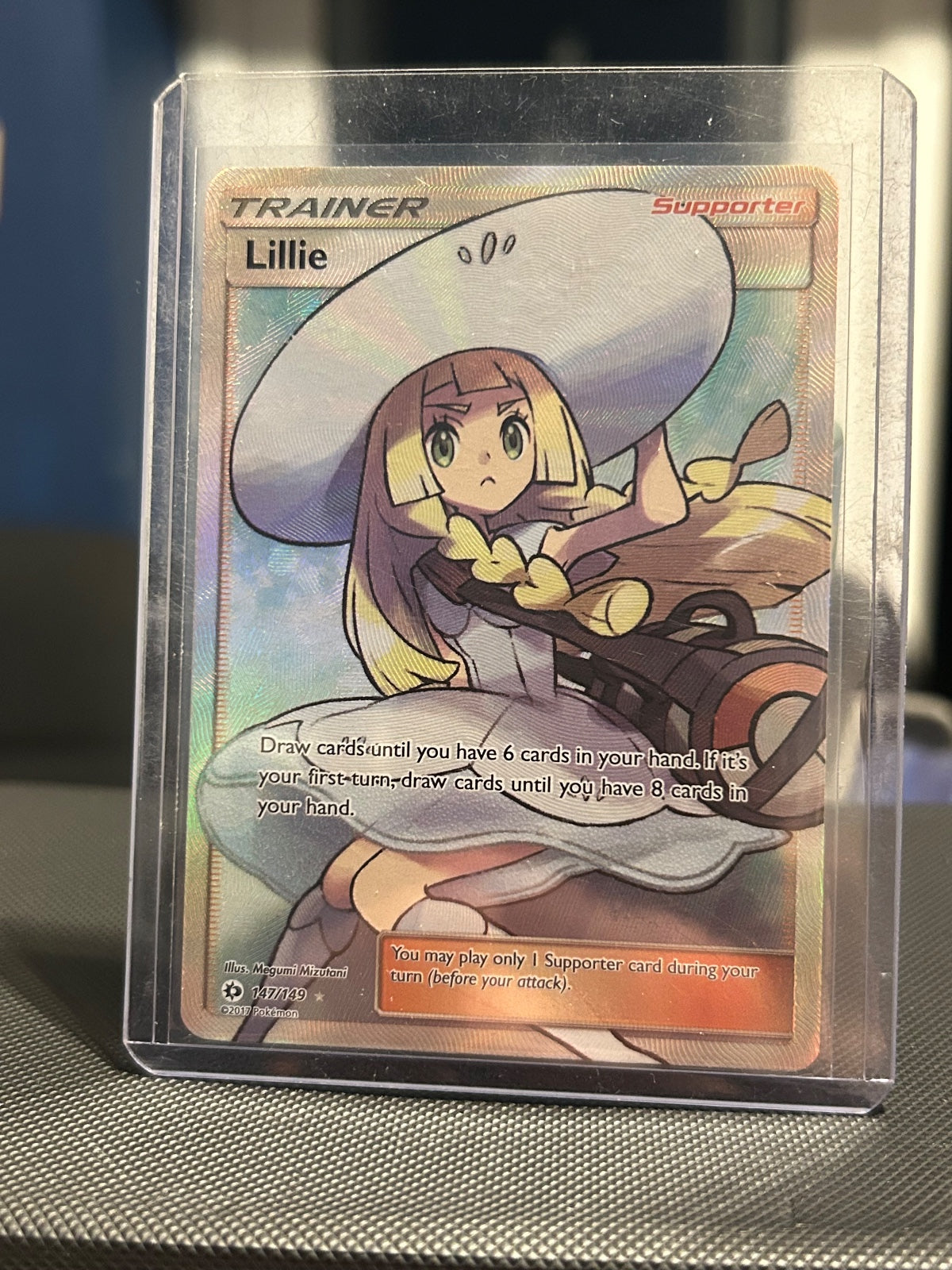 Lillie (Full Art) Holo Ultra Rare SM Base Set 147/149 NM