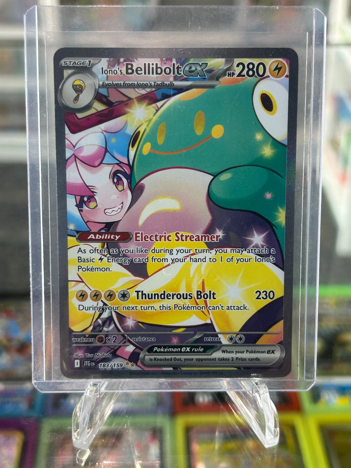 Iono's Bellibolt ex - Special Illustration Rare SV09 Journey Together 183/159 NM
