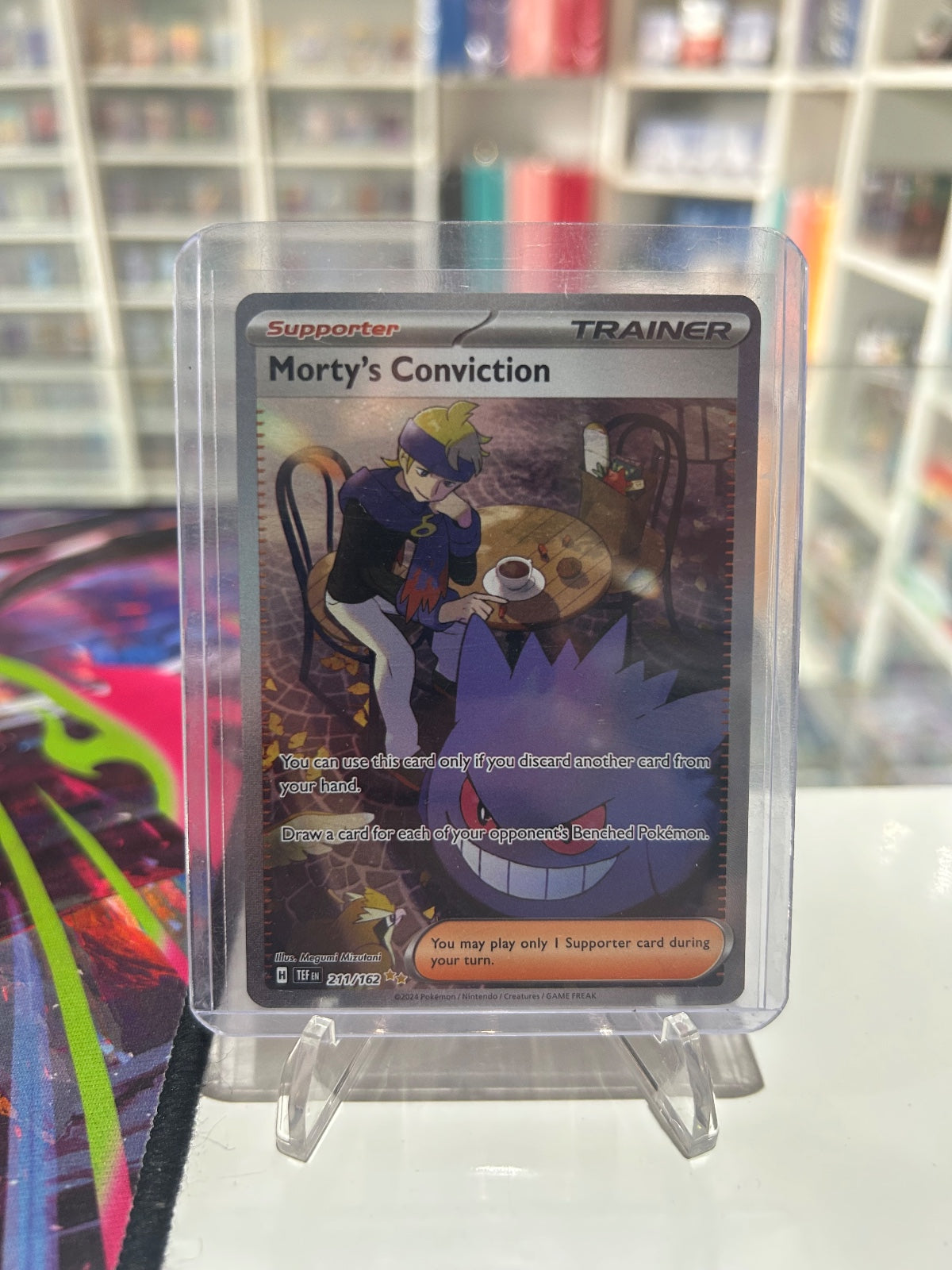 Mortys Conviction Holo Special Illustration Rare SV05 Temporal Forces 211/162 NM