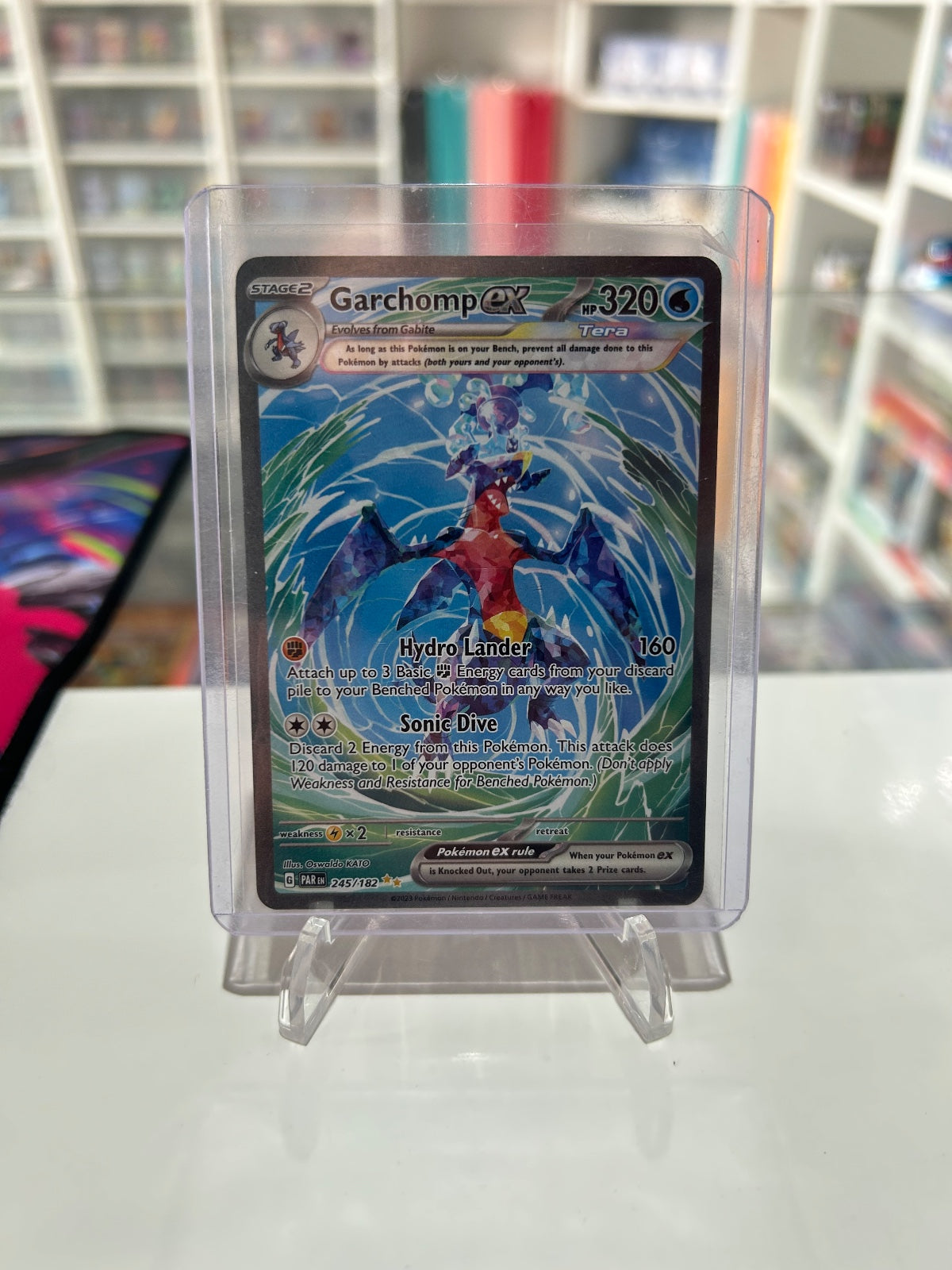 Garchomp ex - Holo Special Illustration Rare SV04: Paradox Rift 245/182 NM
