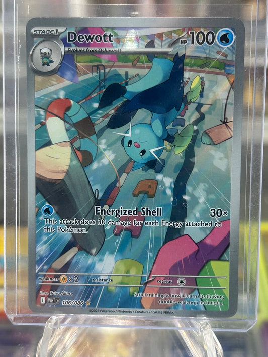 Dewott - Holo Illustration Rare SV: White Flare 106/086 NM