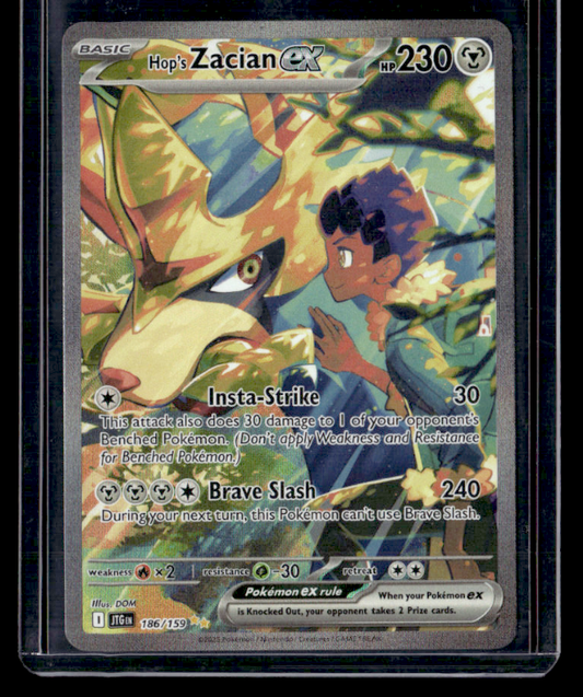 Hop's Zacian ex Holo Special Illustration Rare SV09: Journey Together 186/159 NM