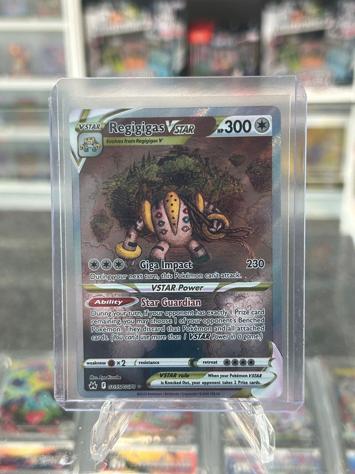Regigigas VSTAR Ultra Rare SWSH: Crown Zenith: Galarian Gallery GG55/GG70 NM