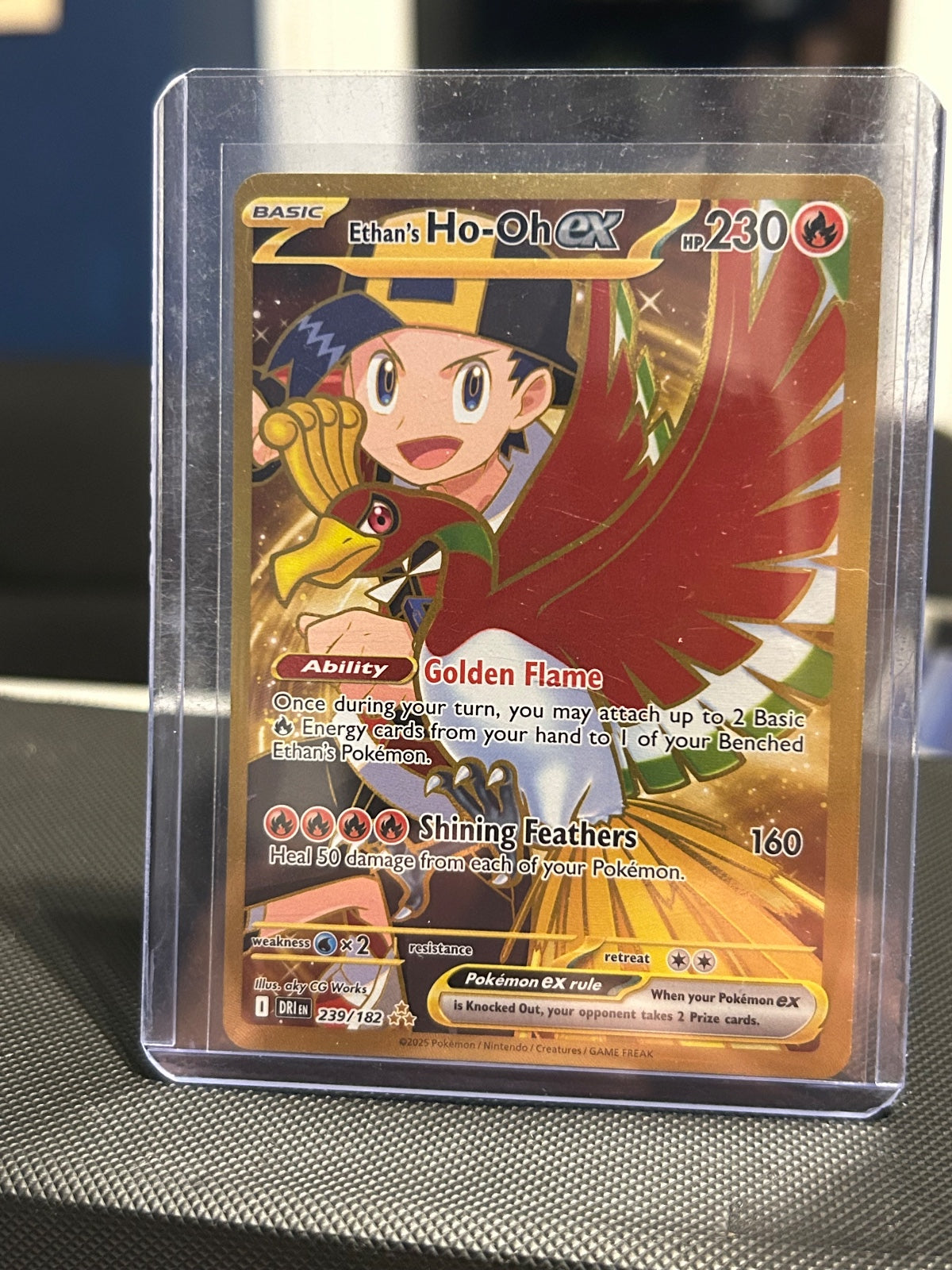 Ethan's Ho-Oh ex Holo Hyper Rare SV10: Destined Rivals 239/182 NM