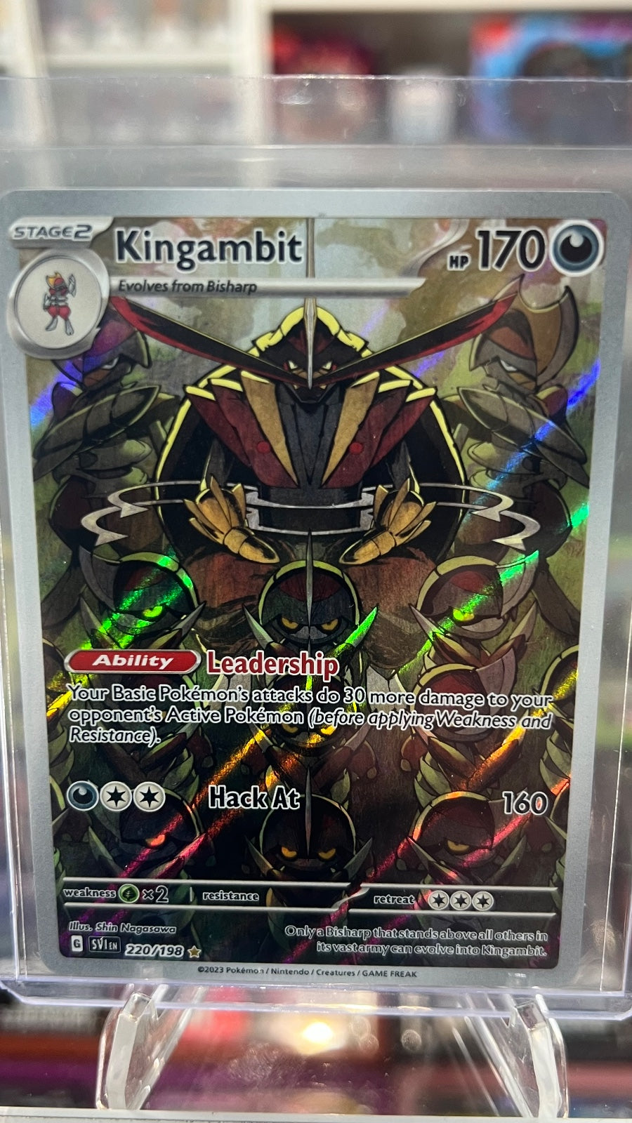Kingambit Holo Illustration Rare SV01: Scarlet & Violet Base Set 220/198 NM