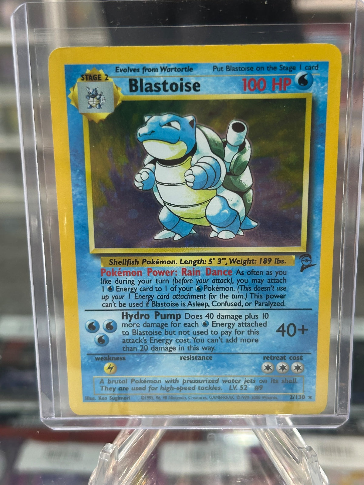 Blastoise Holo Rare Base Set 2 002/130 LP