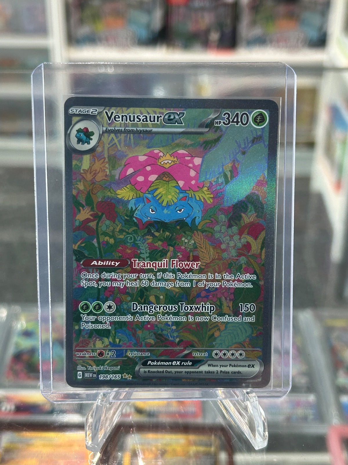 Venusaur ex - Holo Special Illustration Rare SV: Scarlet & Violet 151 198/165 NM
