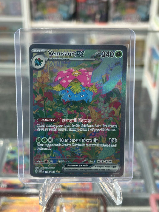 Venusaur ex - Holo Special Illustration Rare SV: Scarlet & Violet 151 198/165 NM
