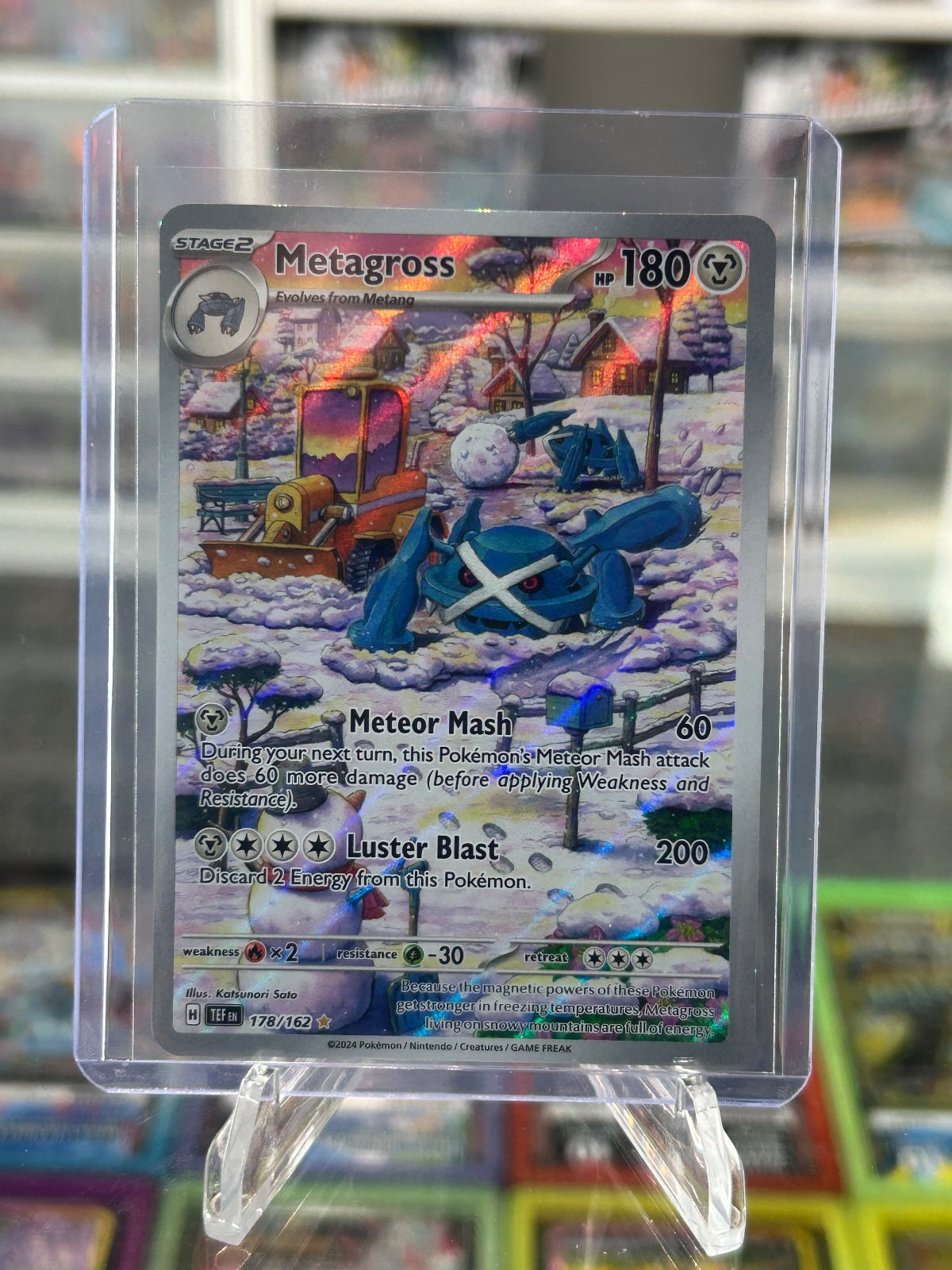 Metagross - Holo Illustration Rare SV05: Temporal Forces 178/162 NM