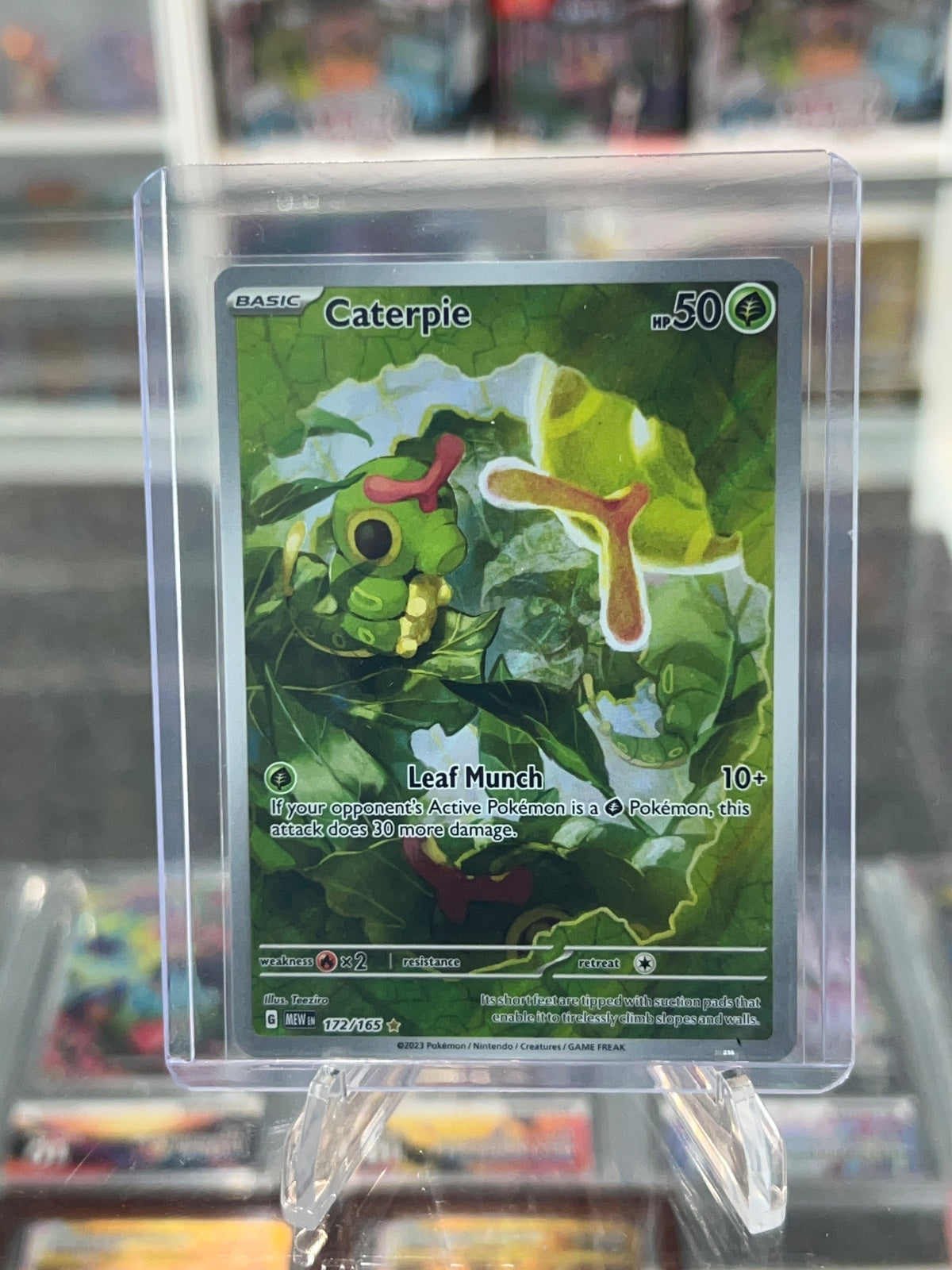 Caterpie - Holo Illustration Rare SV: Scarlet & Violet 151 172/165 NM