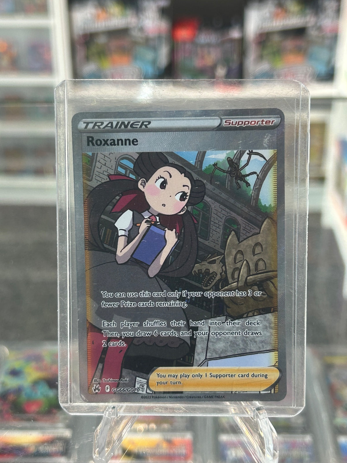 Roxanne Holo Ultra Rare SWSH: Crown Zenith: Galarian Gallery GG66/GG70 NM