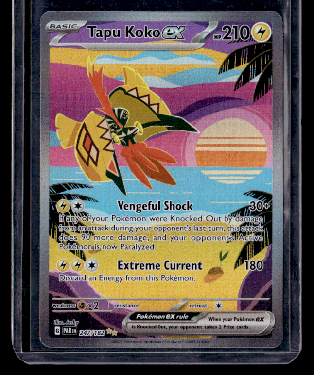 Tapu Koko ex Holo Special Illustration Rare SV04: Paradox Rift 247/182 NM