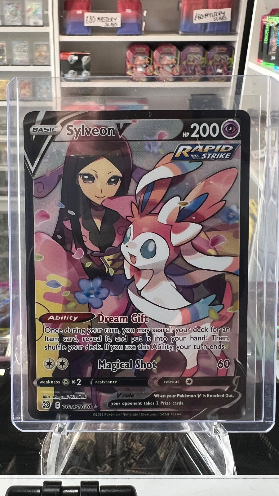 Sylveon V Holo Ultra Rare SWSH09: Brilliant Stars Trainer Gallery TG14/TG30 NM