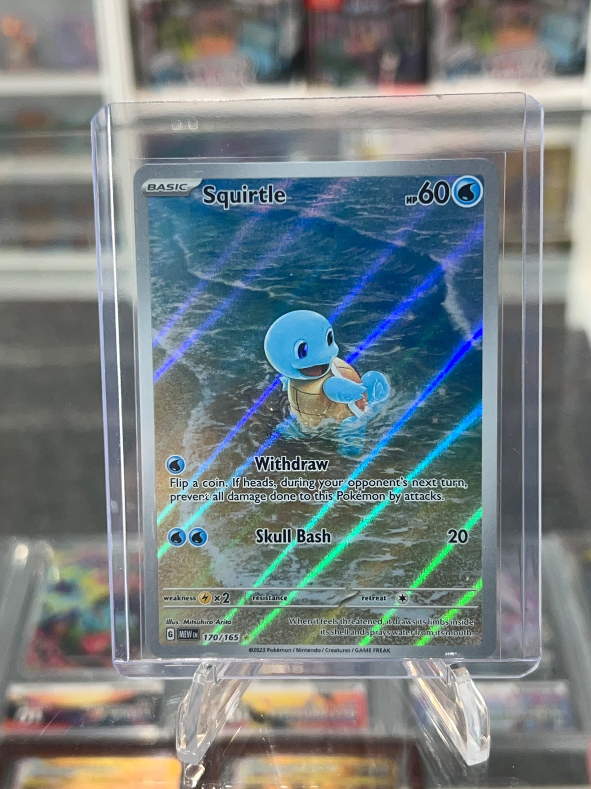 Squirtle - Holo Illustration Rare SV: Scarlet & Violet 151 170/165 NM