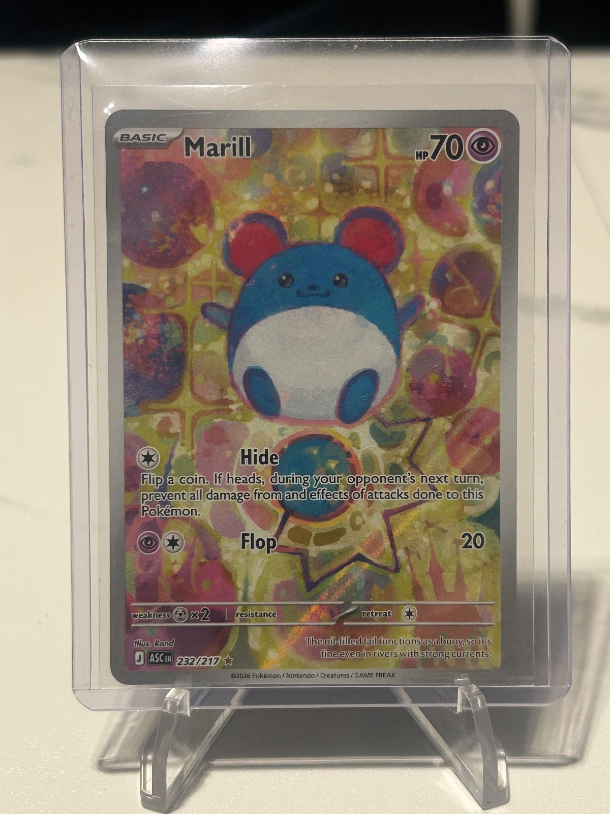 Marill Holo Illustration Rare ME: Ascended Heroes 232/217 NM