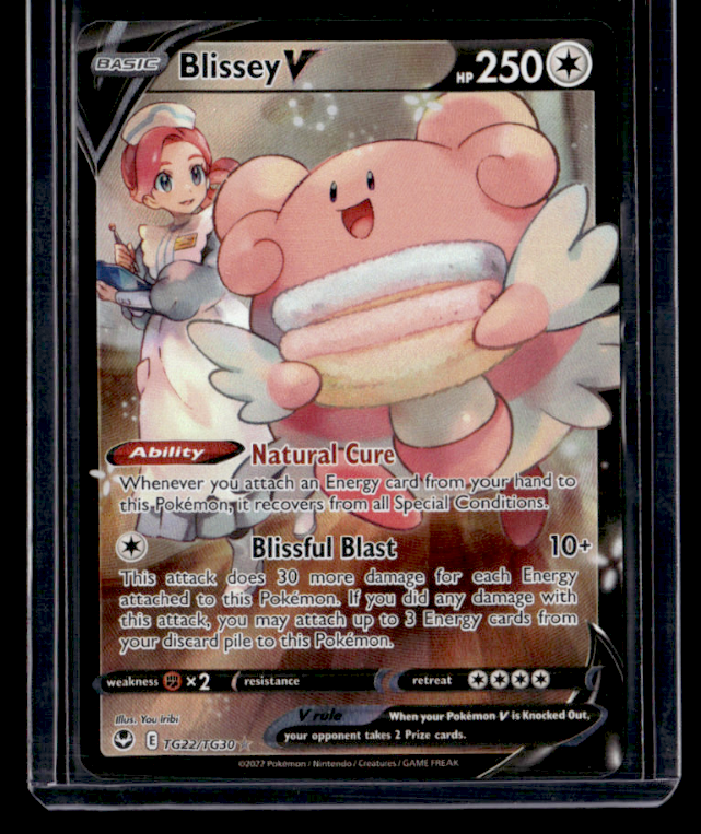Blissey V Holo Ultra Rare SWSH12: Silver Tempest Trainer Gallery TG22/TG30 NM