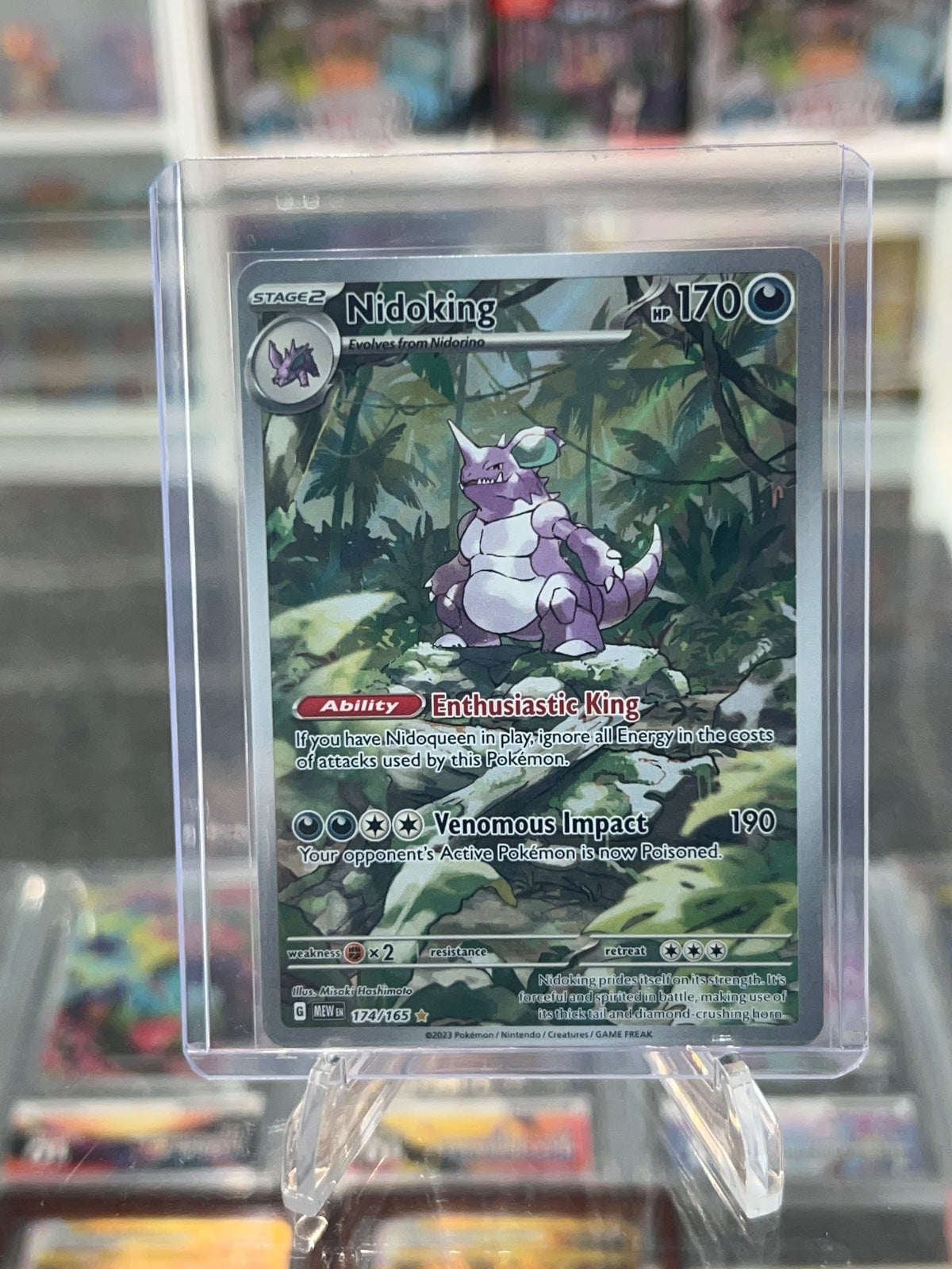 Nidoking - Holo Illustration Rare SV: Scarlet & Violet 151 174/165 NM