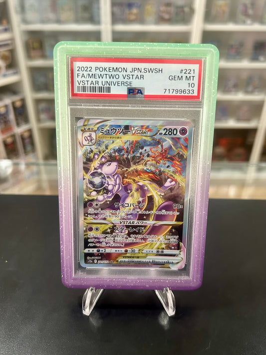 PSA 10 Mewtwo VSTAR 221/172 With Guard Graded Pokemon Card