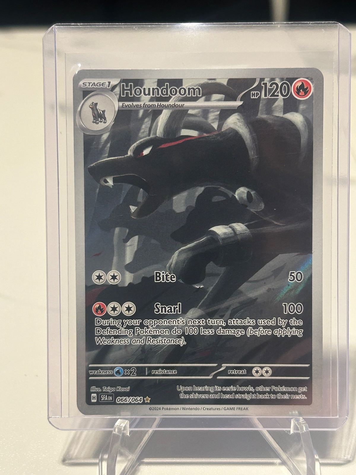 Houndoom Holo Illustration Rare SV: Shrouded Fable 066/064 NM
