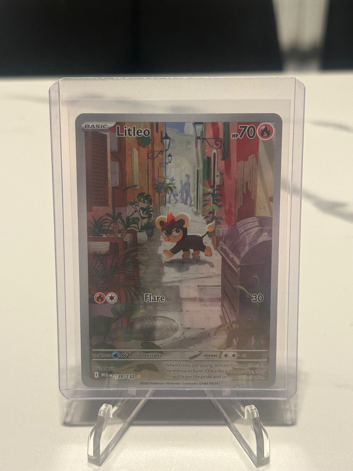 Litleo - Holo Illustration Rare ME01: Mega Evolution 139/132 NM
