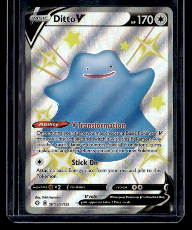 Ditto V Shiny Holo Rare Shining Fates: Shiny Vault SV118/SV122 NM