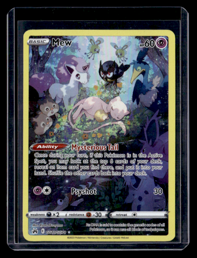 Mew Holo Ultra Rare SWSH Crown Zenith Galarian Gallery GG10/GG70 NM
