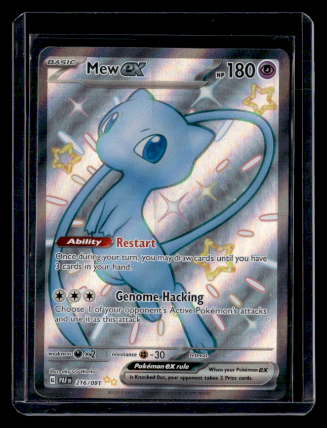 Mew ex Holo Shiny Ultra Rare SV Paldean Fates 216/091 NM