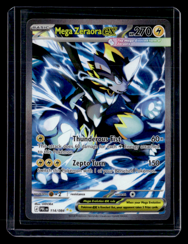 Mega Zeraora ex Special Illustration Rare ME05 Pitch Black 114/084 NM