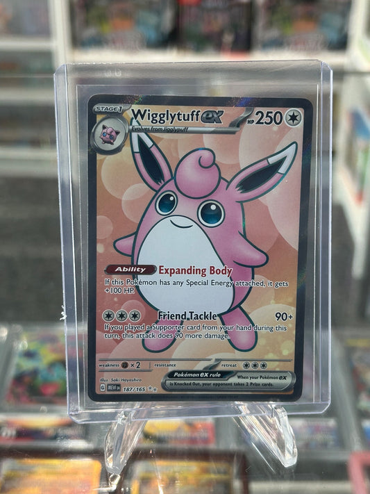 Wigglytuff ex Holo Ultra Rare SV: Scarlet & Violet 151 187/165 NM