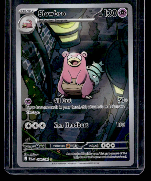 Slowbro Holo Illustration Rare ME05: Pitch Black 090/084 NM