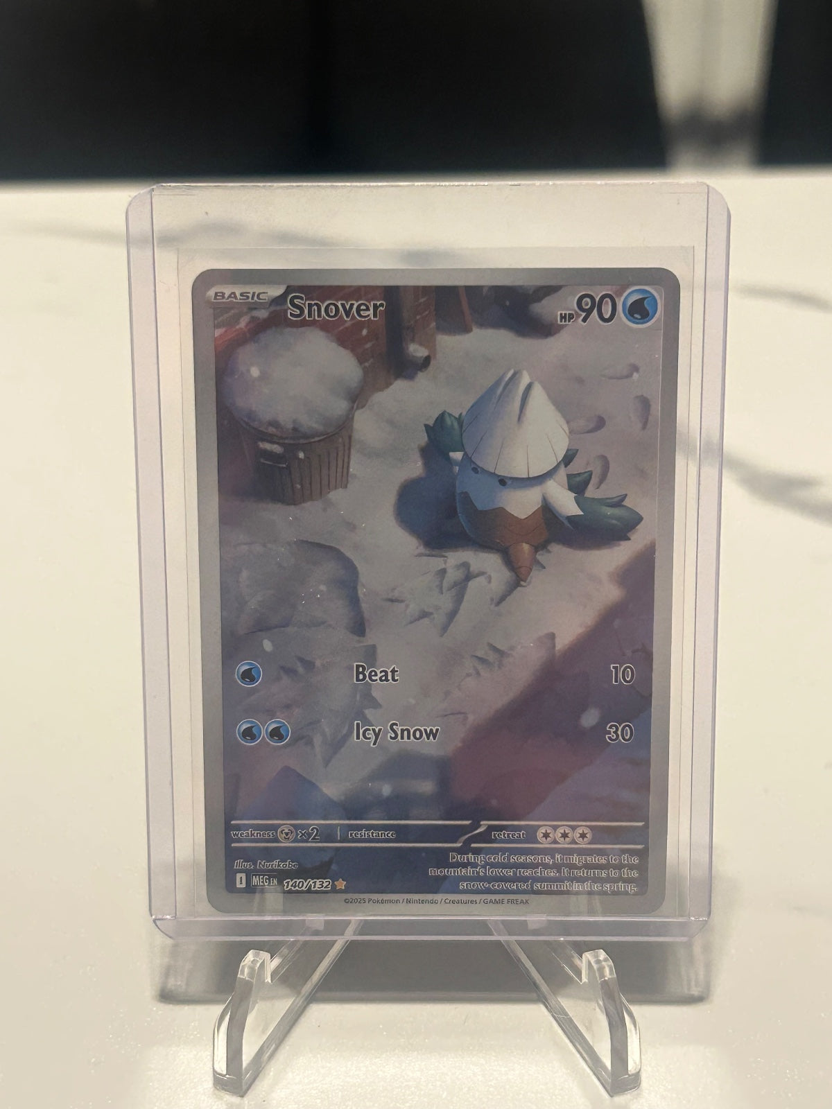 Snover - Holo Illustration Rare ME01: Mega Evolution 140/132 NM