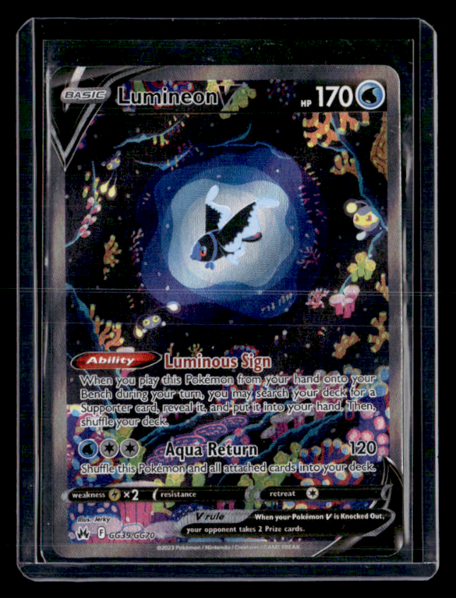 Lumineon V Holo Ultra Rare SWSH Crown Zenith Galarian Gallery GG39/GG70 NM