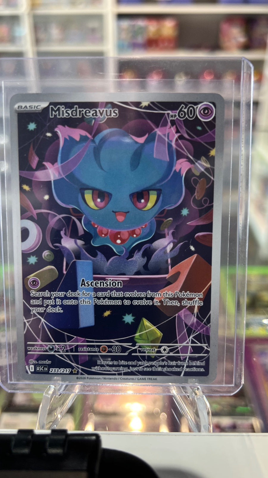 Misdreavus Holo Illustration Rare ME: Ascended Heroes 233/217 NM