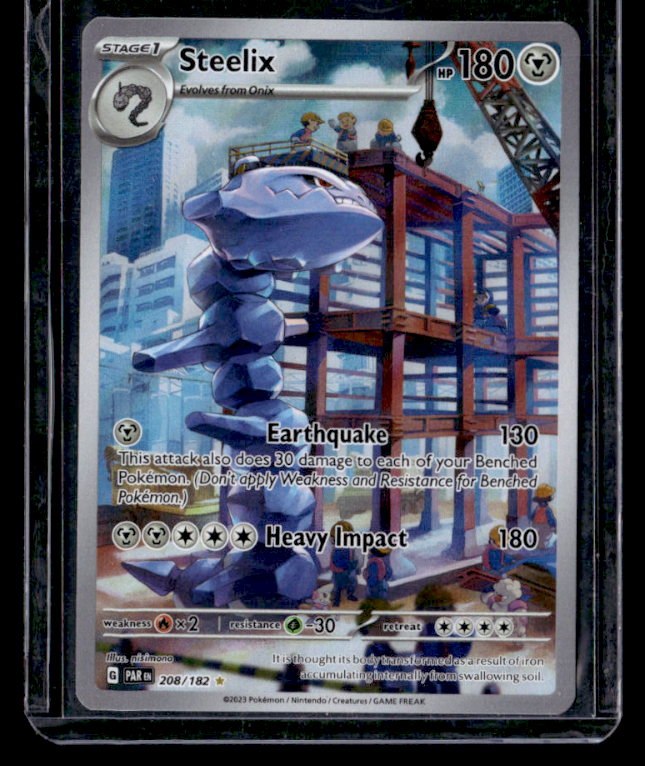Steelix Holo Illustration Rare SV04: Paradox Rift 208/182 NM