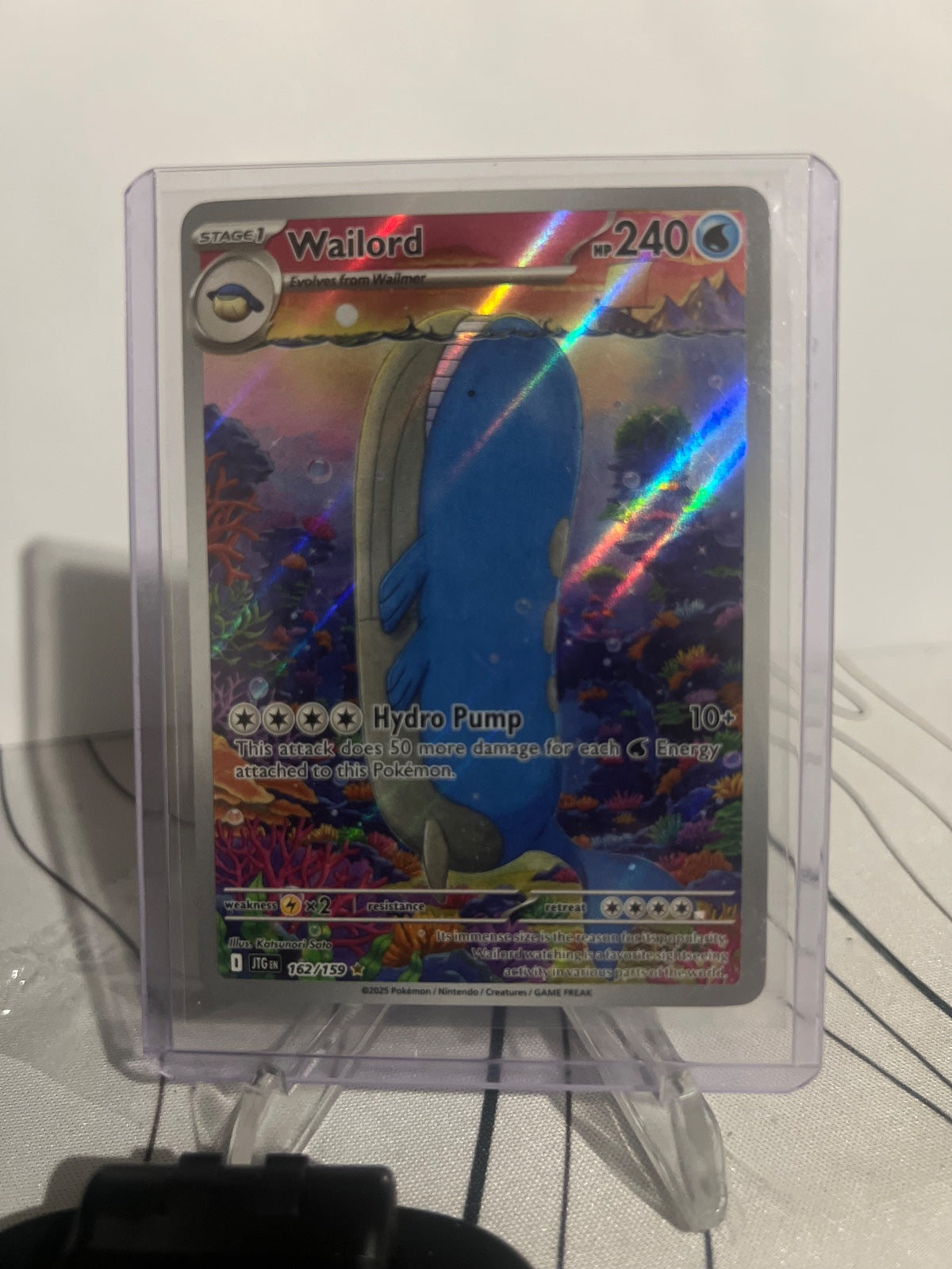 Wailord Holo Illustration Rare SV09: Journey Together 162/159 NM