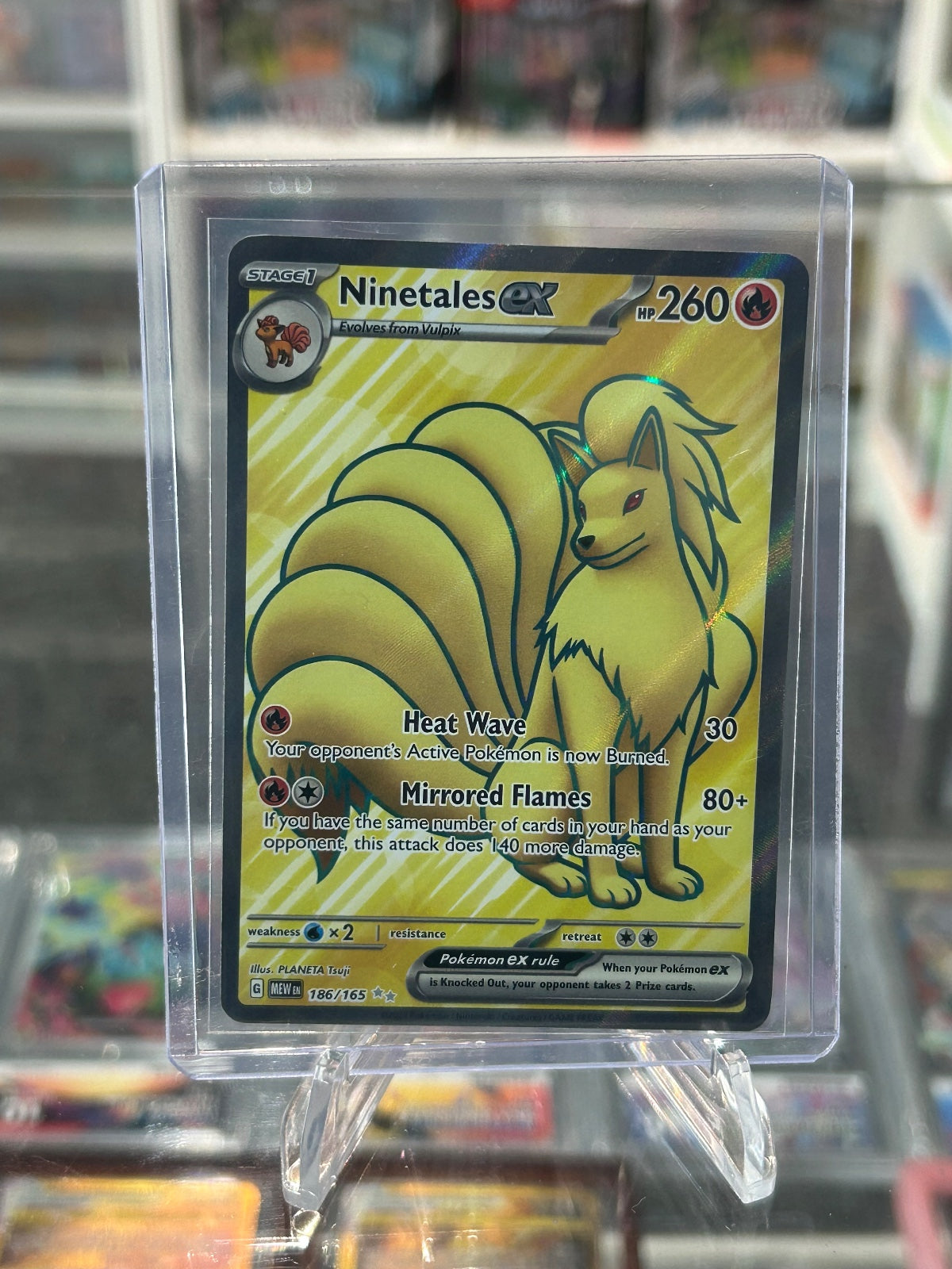 Ninetales ex - Holo Ultra Rare SV: Scarlet & Violet 151 186/165 NM