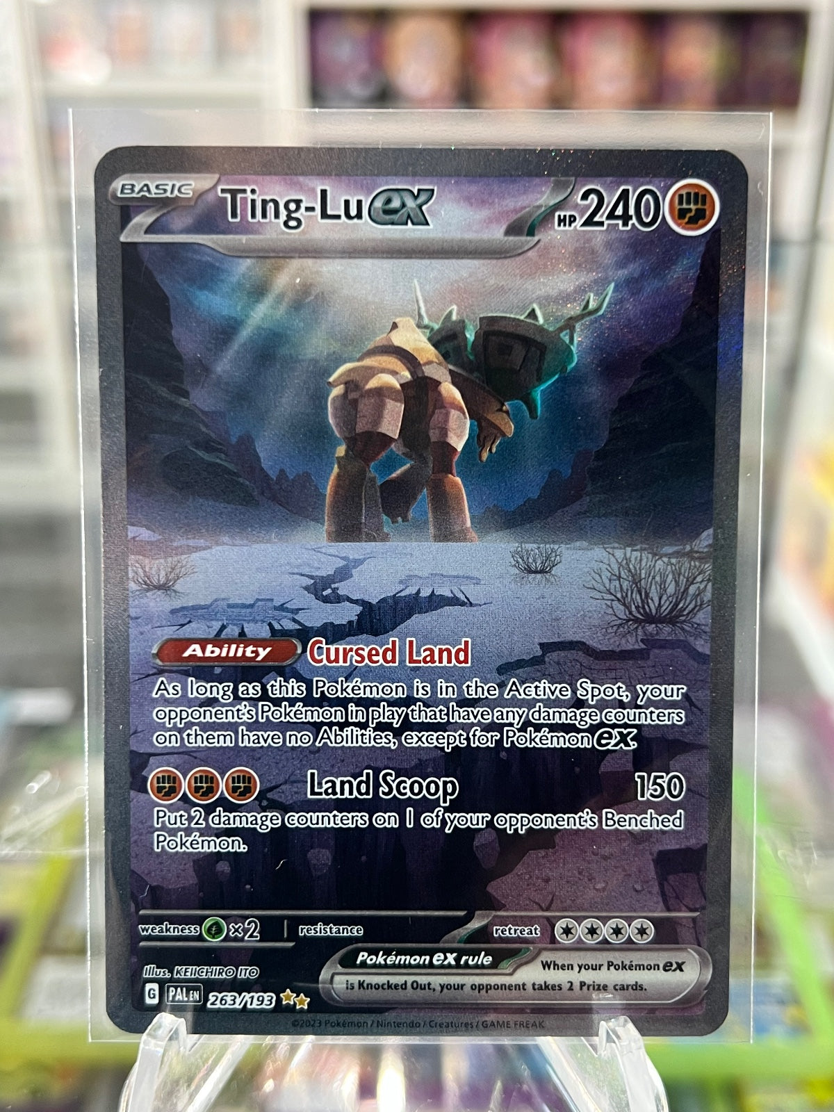 Ting-Lu ex Holo Special Illustration Rare SV02: Paldea Evolved 263/193 NM