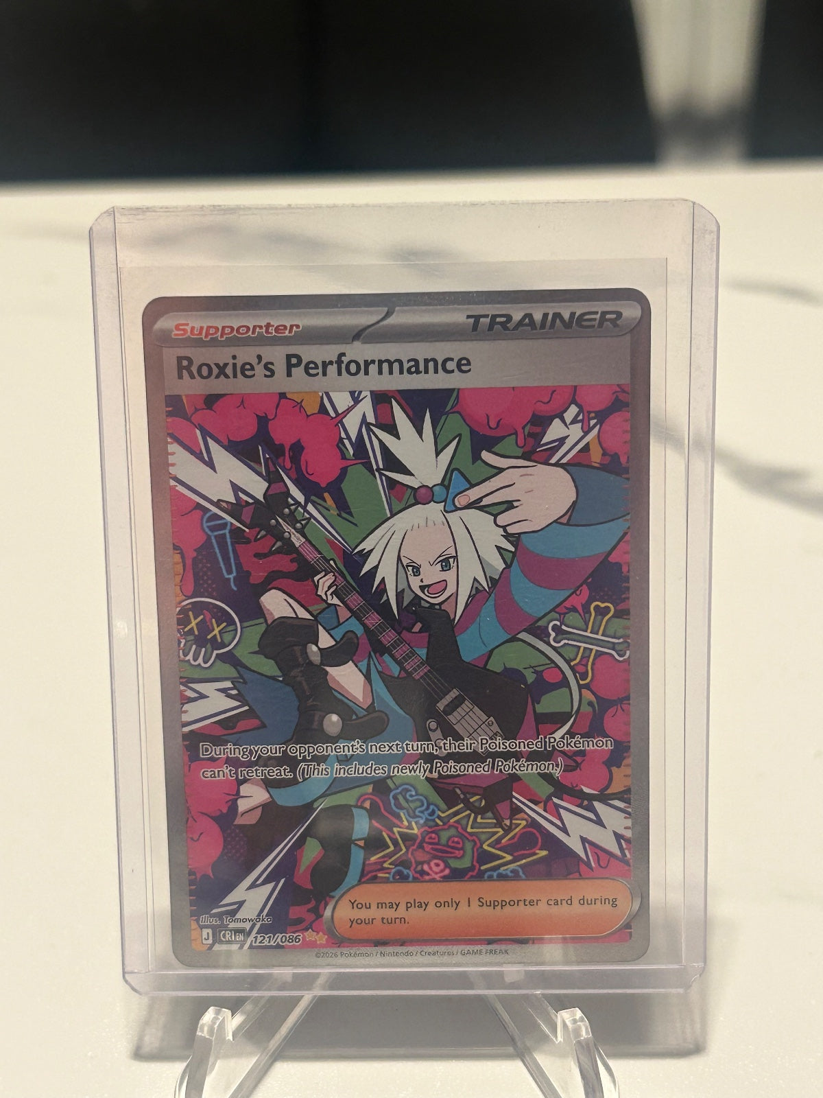 Roxie's Performance Holo Special Illustration Rare ME04: Chaos Rising 121/086 NM