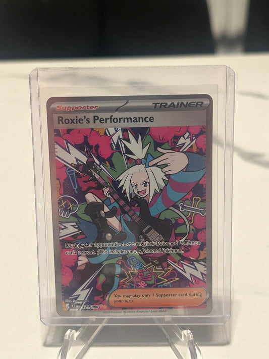 Roxie's Performance Holo Special Illustration Rare ME04: Chaos Rising 121/086 NM