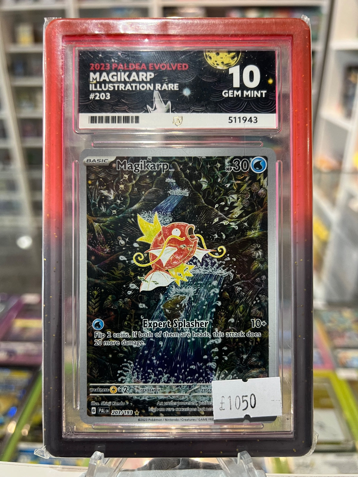 2023 PALDEA EVOLVED - MAGIKARP - ILLUSTRTION RARE - #203 - ACE 10